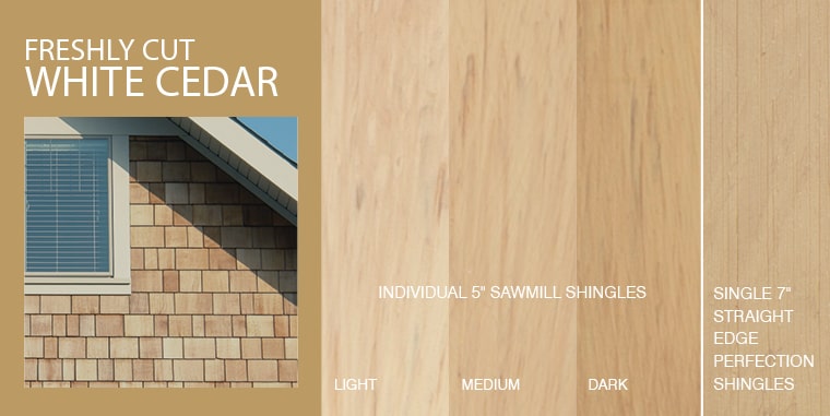 Natural shake siding