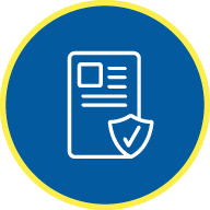License Icon with shield