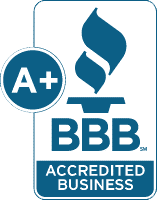 BBB Accredited Business with A+ Rating Logo
