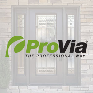 ProVia Logo on top of door picture